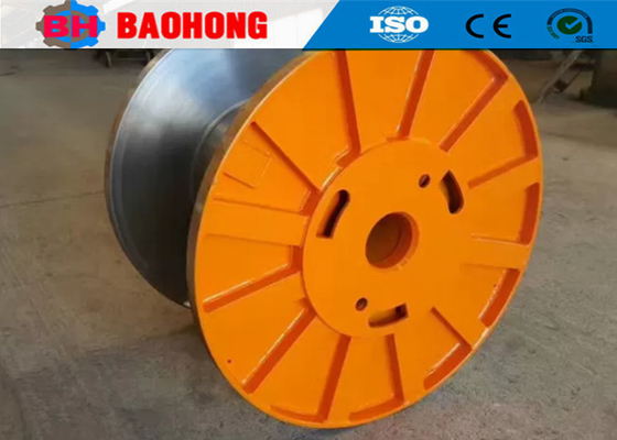 Le plastique en acier de bobine de tambour d'enrouleur de câbles a ridé la bobine de fil d'acier inoxydable
