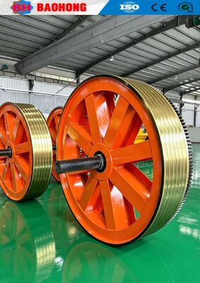 Machine de traction de câble de cabestan à double roue pour toronneuse de fils et de câbles